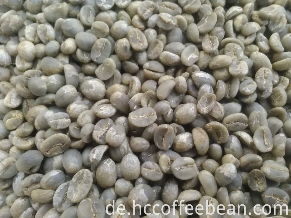 Chinesische grüne Kaffeebohnen, Yunnan-Herkunft, Sieb 17-18, Klasse AA, Arabica-Typ